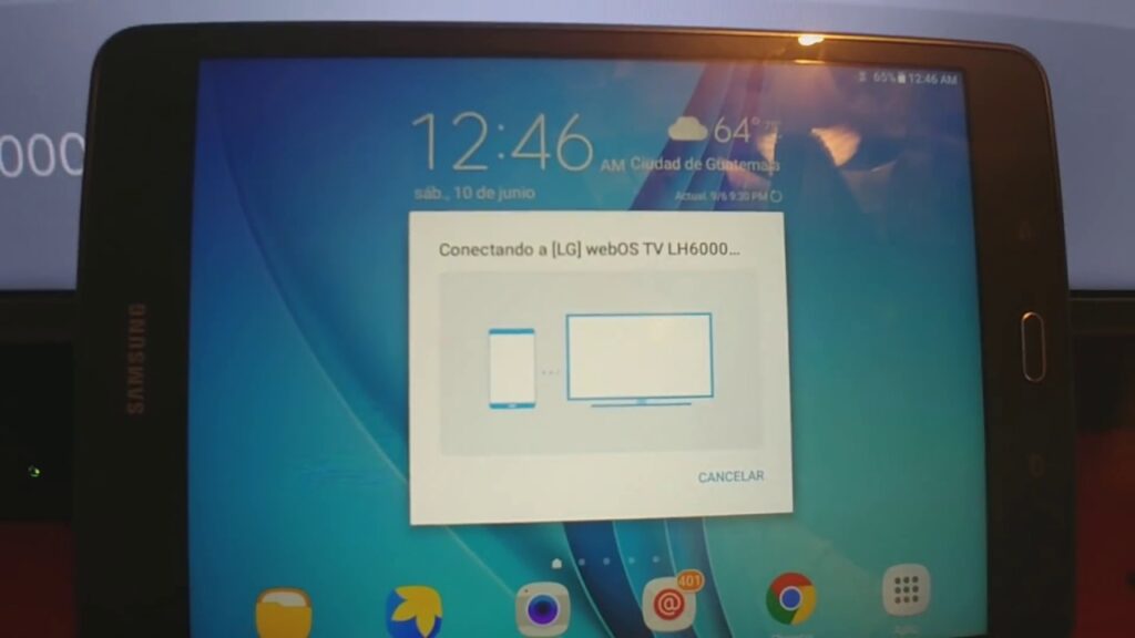Conectar tablet Samsung a TV LG 2023