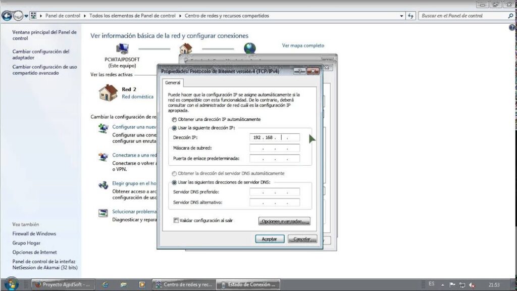 Mi PC no se conecta a Internet Windows 7 - 2024